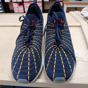 APL Men's Blue and Yellow Sneakers